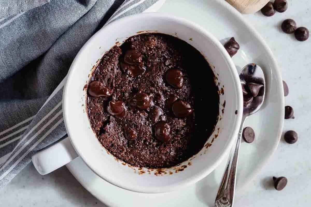 3 Minute Chocolate Protein Mug Cake
