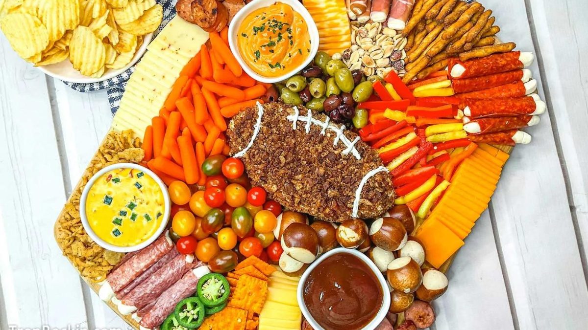 football charcuterie board