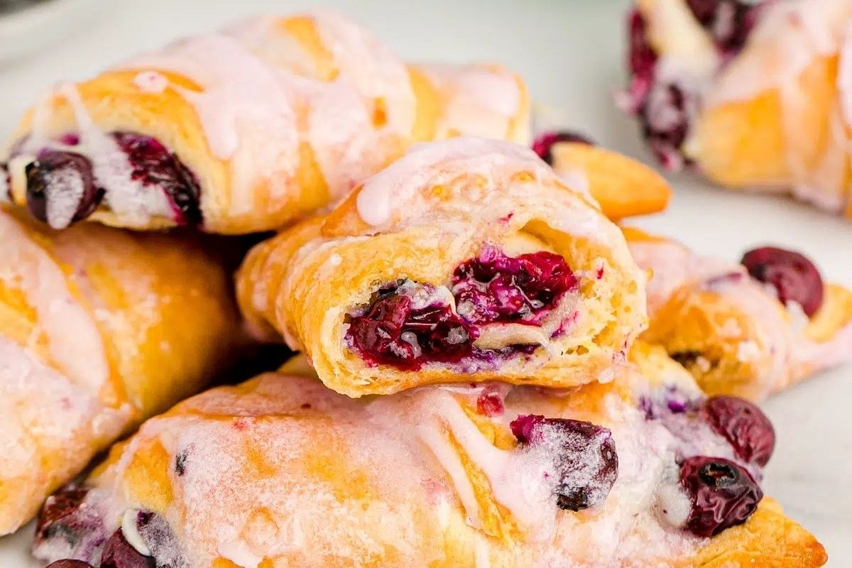 Air Fryer Blueberry Cream Cheese Crescents