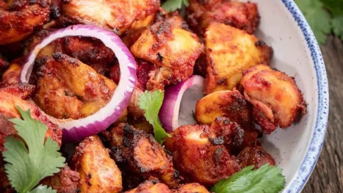 Air Fryer Chicken Tikka Bites.