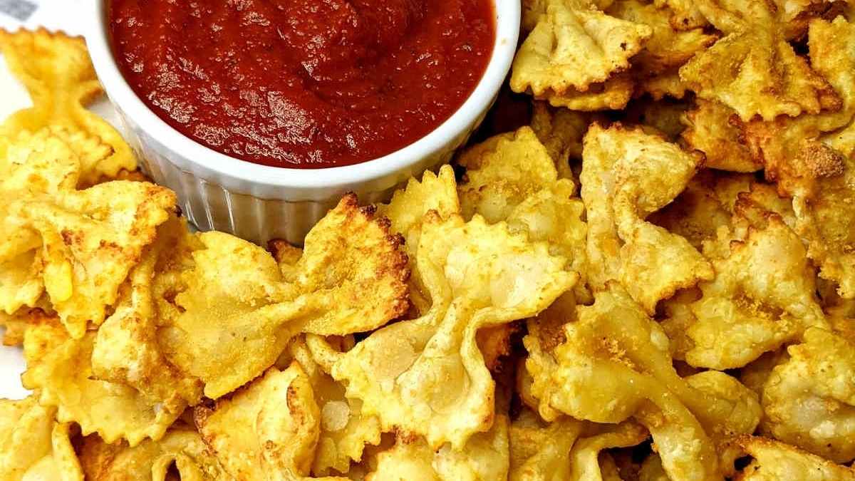 Air Fryer Pasta Chips.