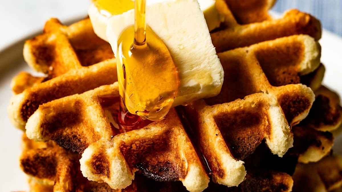 Almond Flour Waffles.