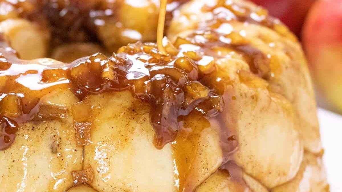 Apple Rum Monkey Bread. 