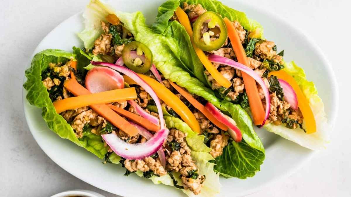 Asian Turkey Lettuce Wraps.