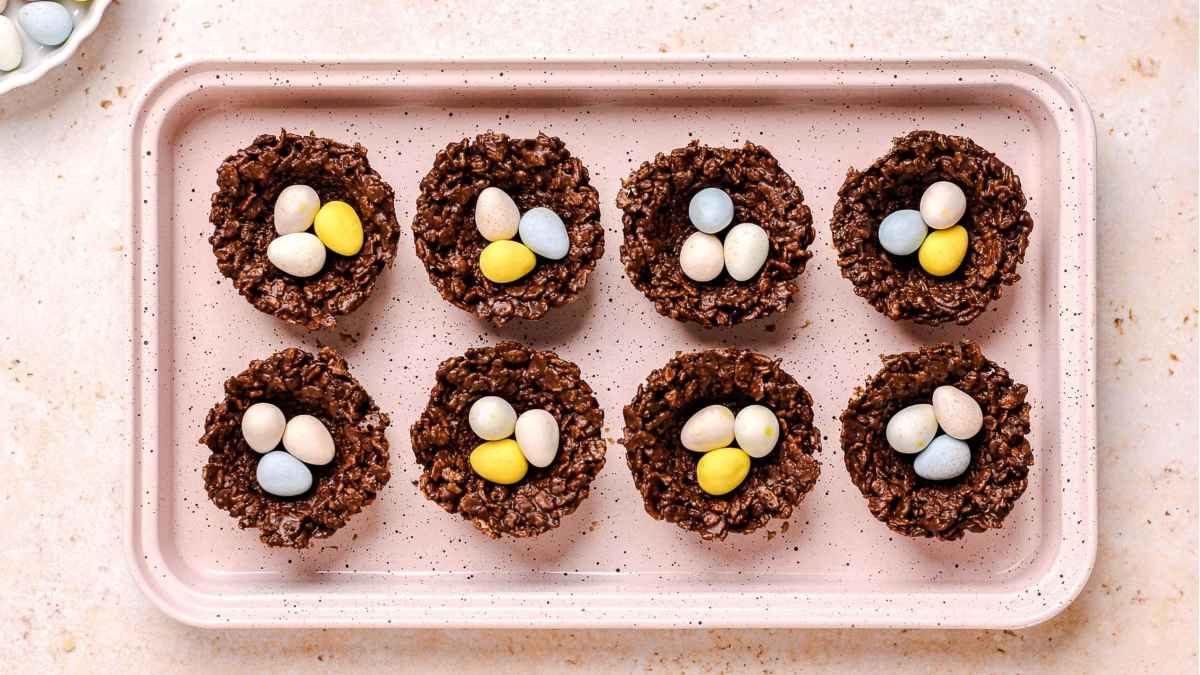 Bird's Nest Cookies. 