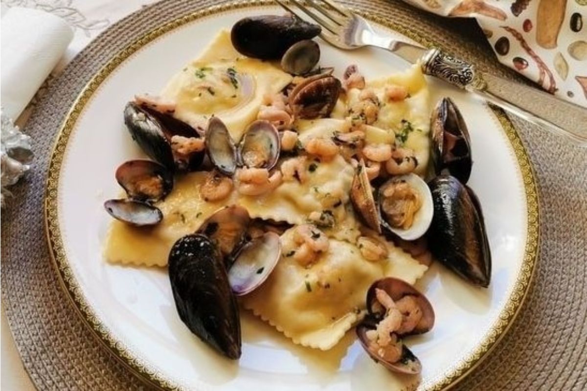 Baked Fish Ravioli From Liguria
