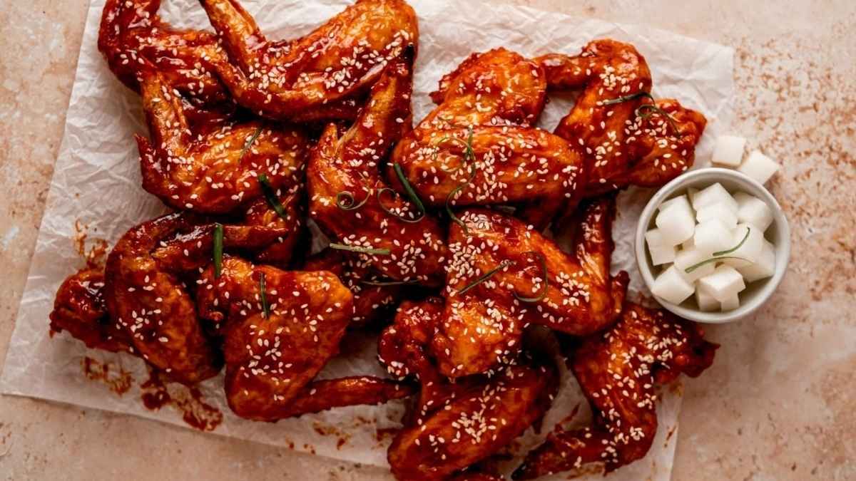 Baked Gochujang Wings.