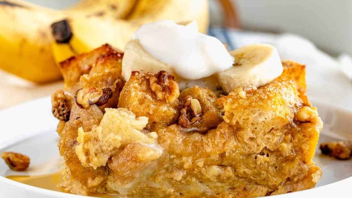 Banana Bread Pudding.
