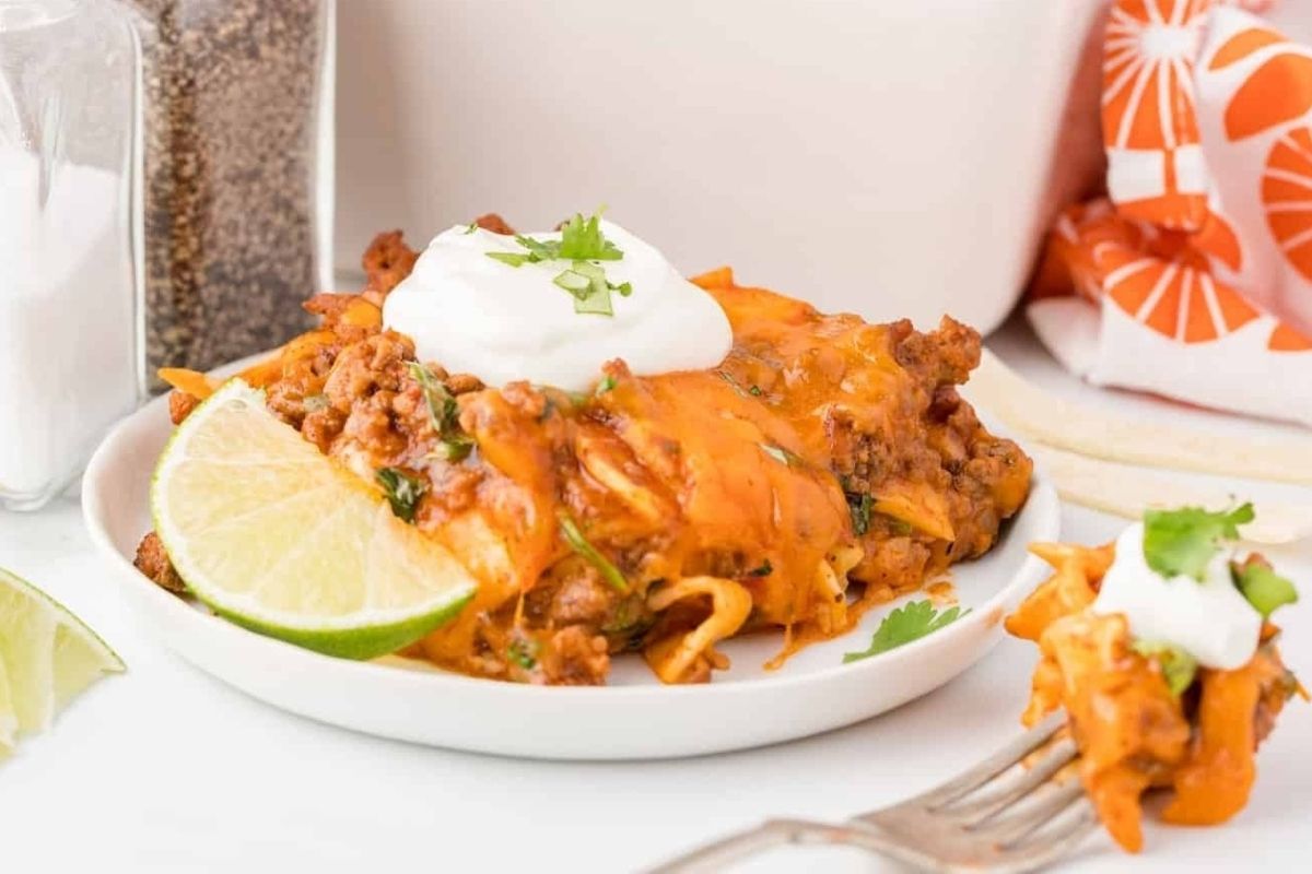 Beef Enchilada Casserole