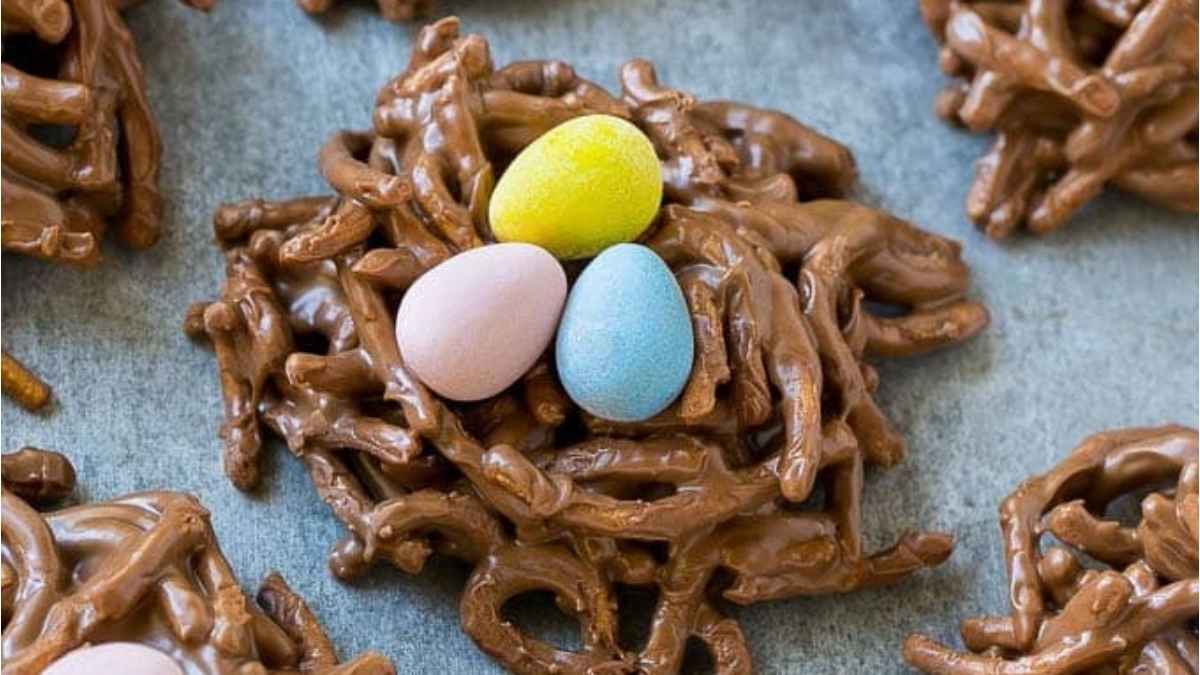Birds Nest Cookies. 