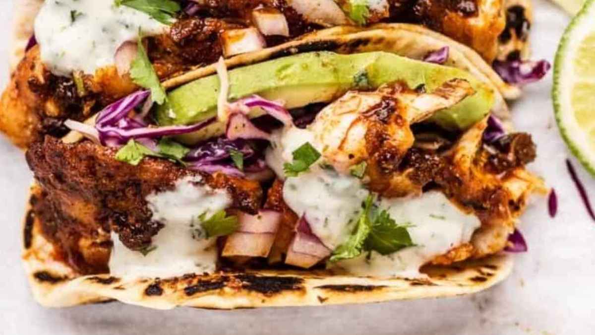 Blackened Rockfish Tacos.