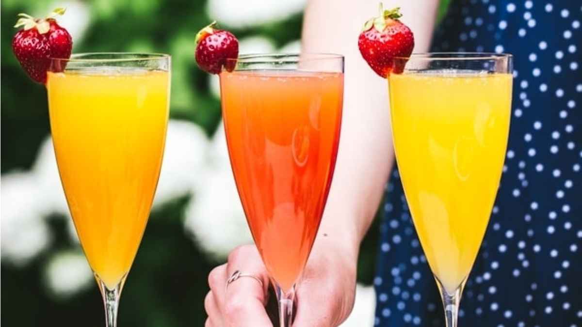 Blood Orange Mimosa. 