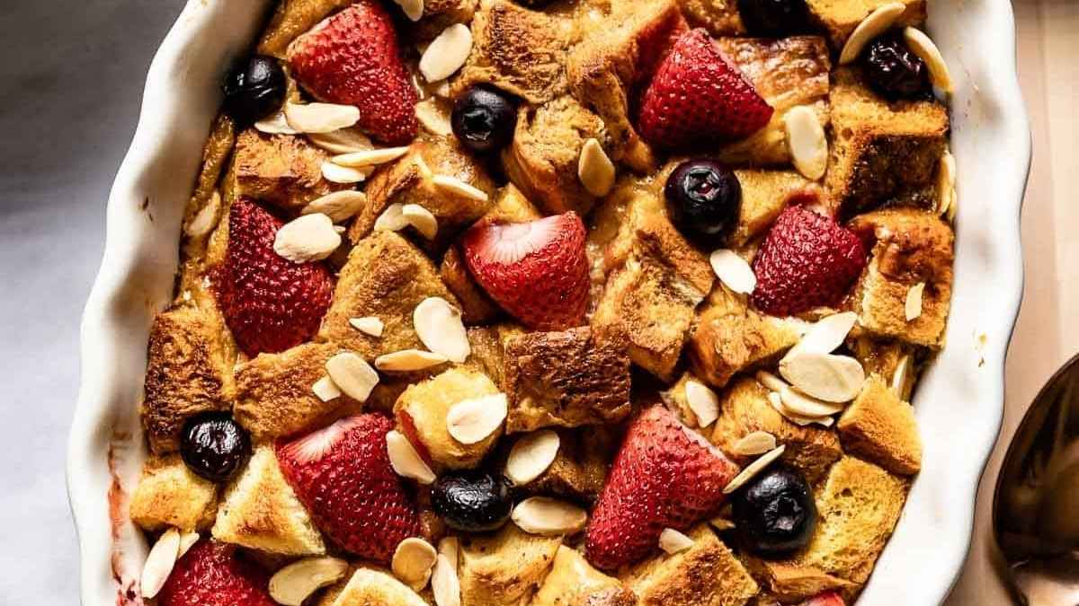 Brioche French Toast Casserole. 