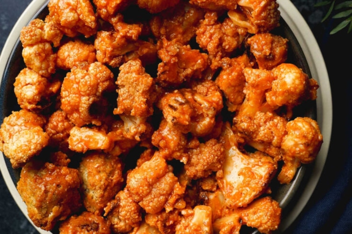 Buffalo Cauliflower Bites.