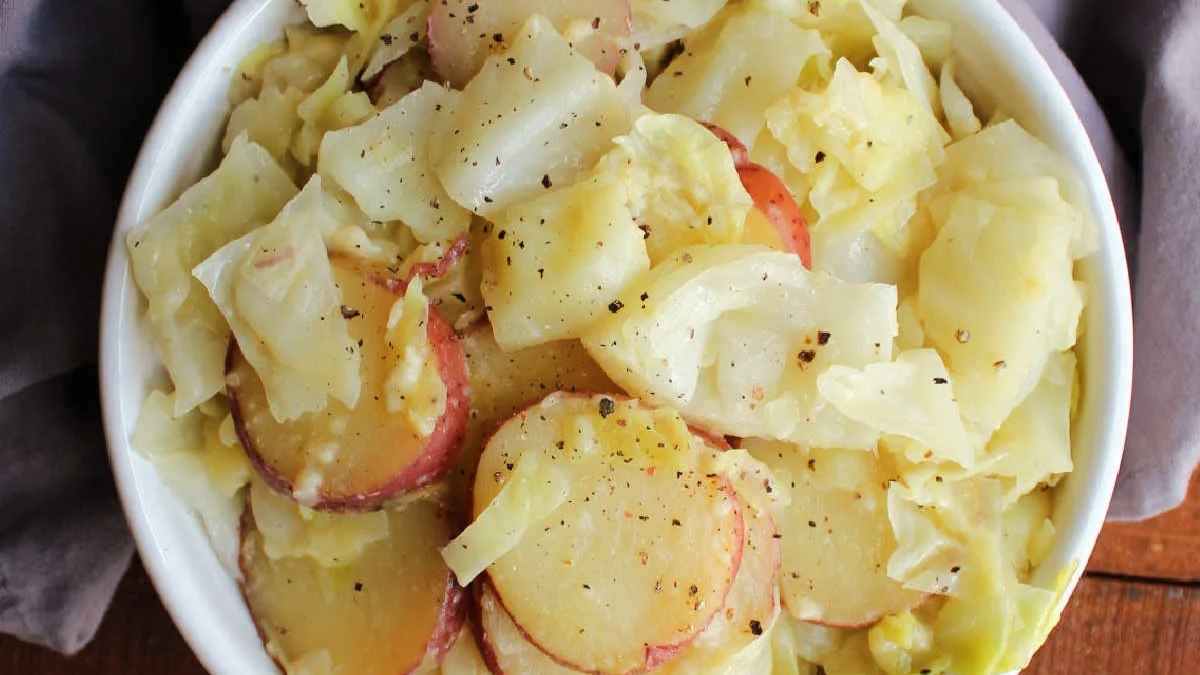 Cabbage And Potatoes. 