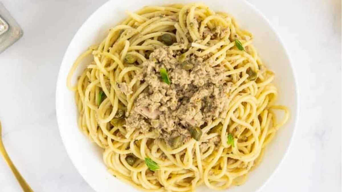 Canned Tuna Pasta Recipe.