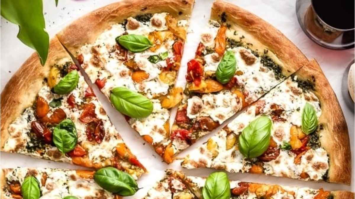 Caprese Pizza Recipe.