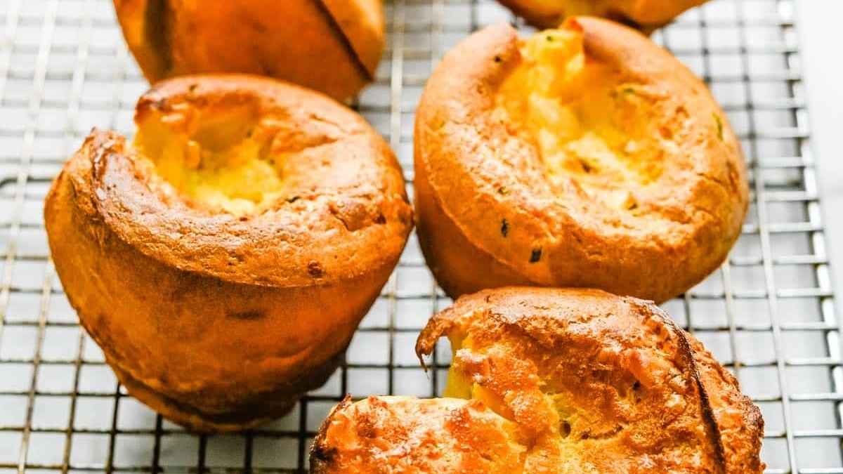Cheddar Chive Popovers