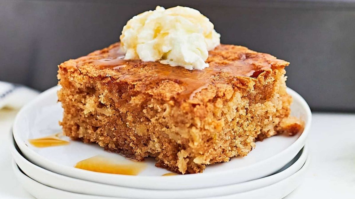 Cheerful Cook Caramel Apple Sheet Cake Easy Sheet Cake Recipe