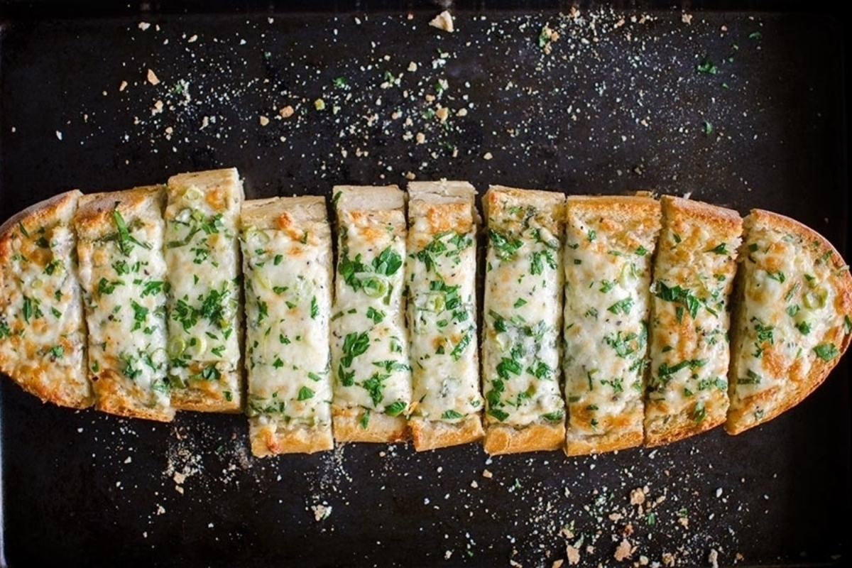 Cheesy Herbed Garlic Bread.