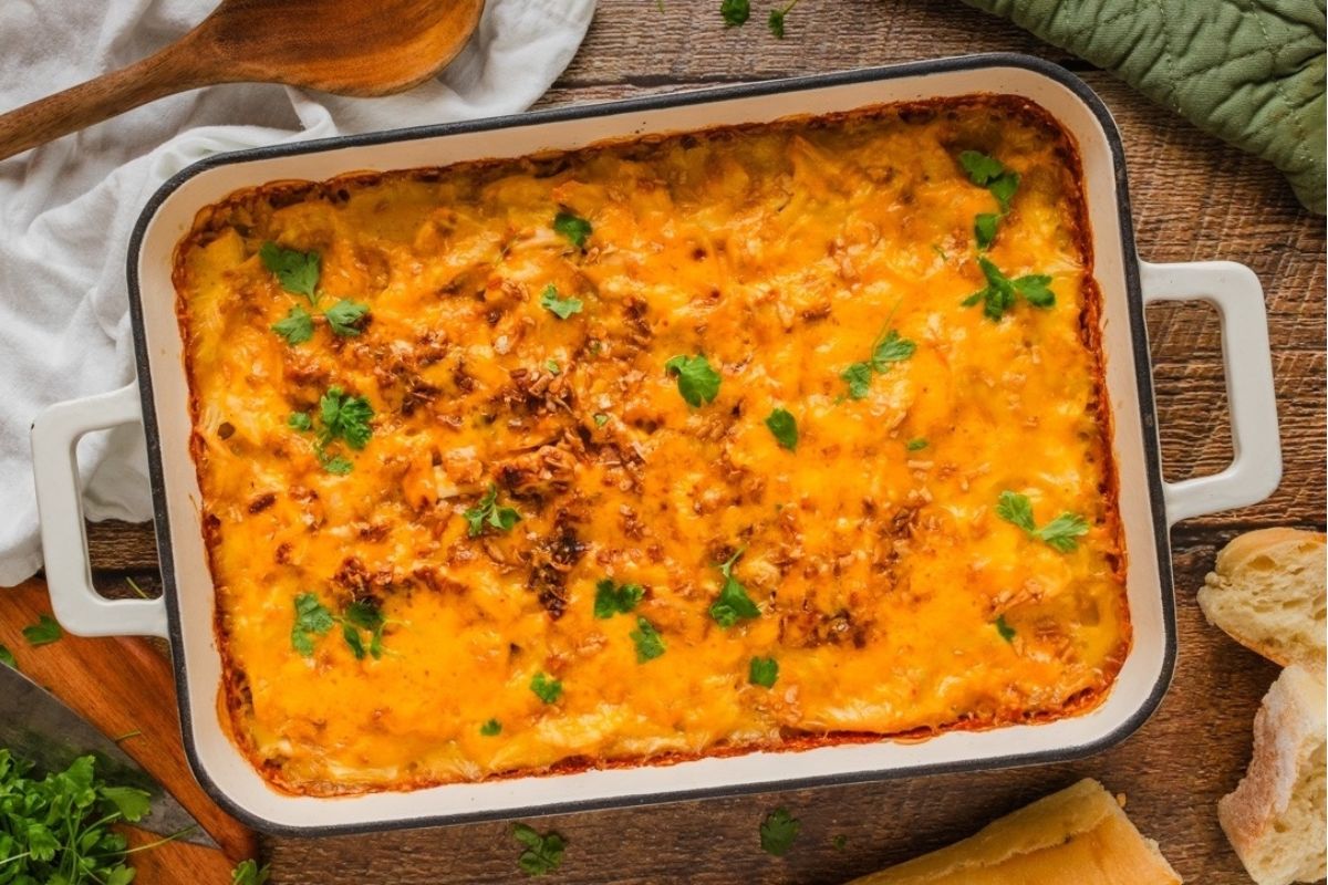Cheesy Chicken And Rice Casserole