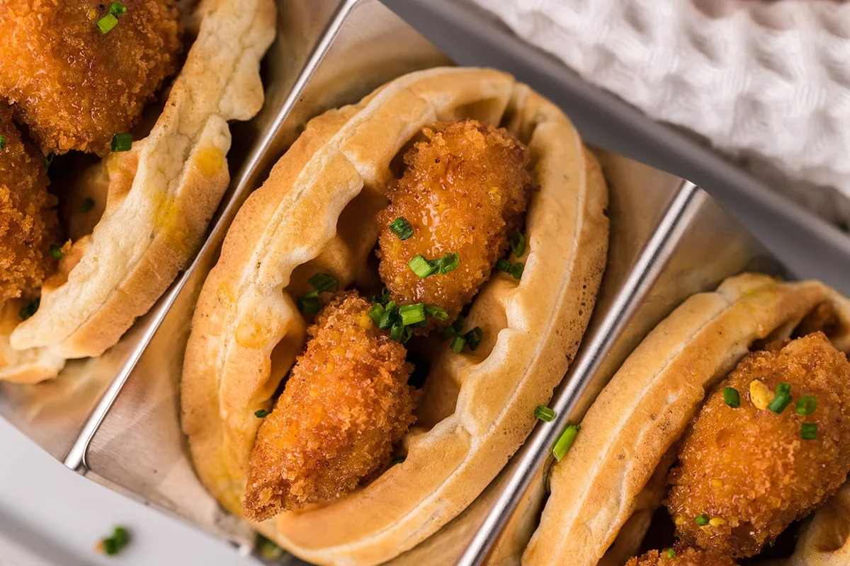 Chicken and Waffle Tacos.