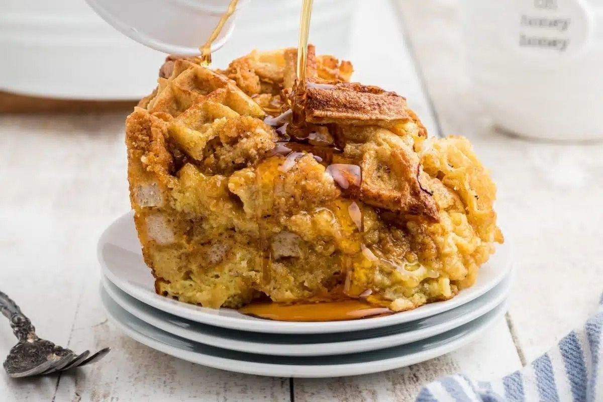 Chicken And Waffle Casserole