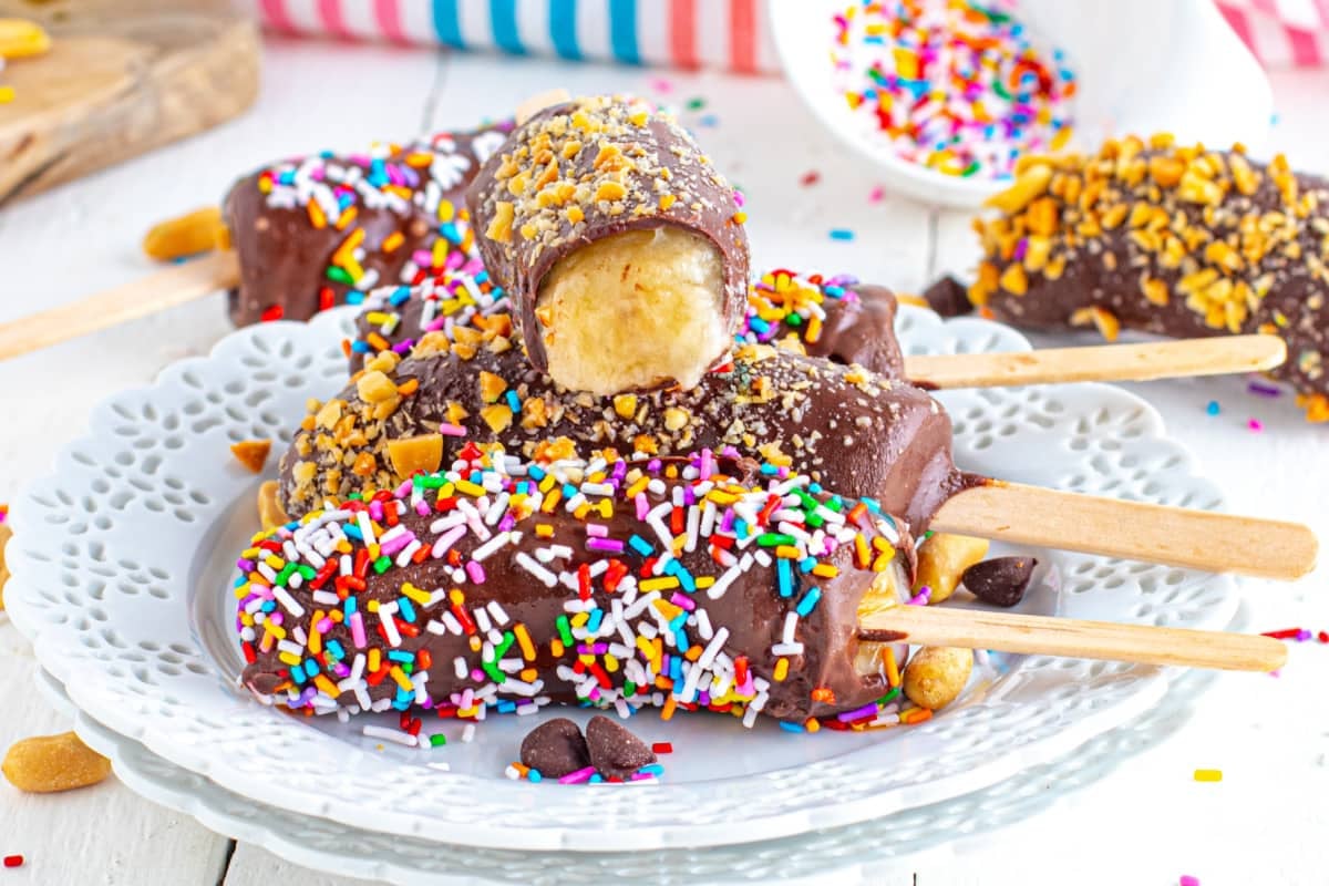 Chocolate Covered Banana Pops.