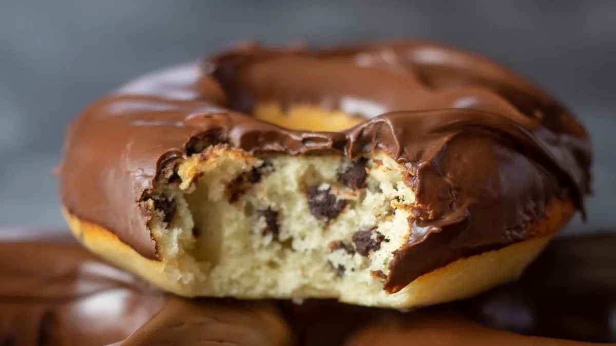 Chocolate Chip Baked Donuts.