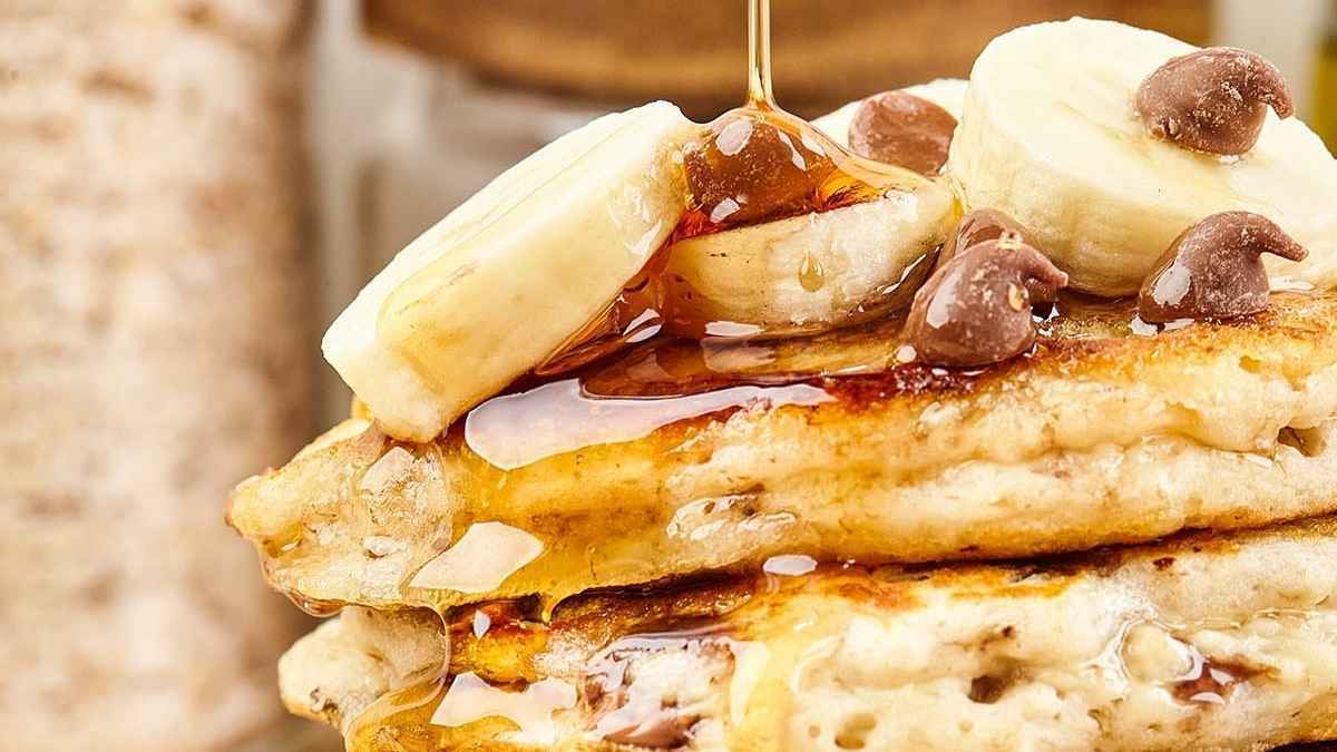 Chocolate Chip Banana Pancakes.