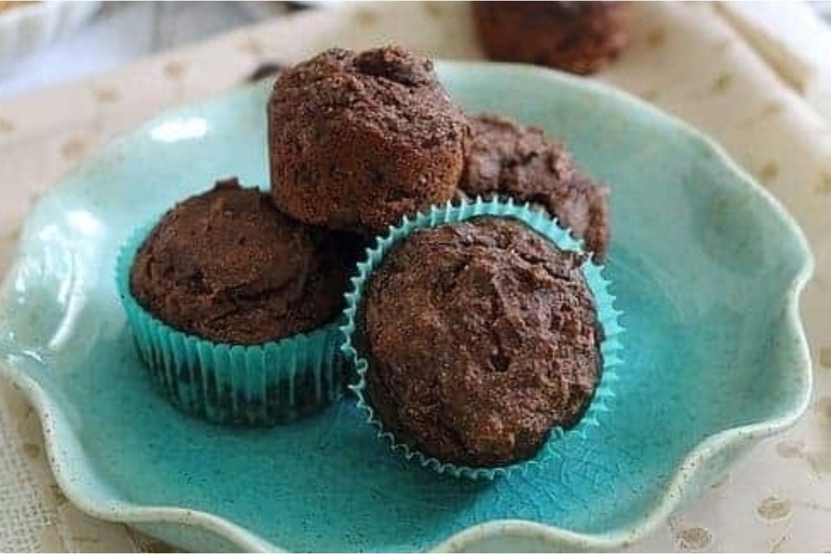 Chocolate Coffee Peanut Butter Muffins