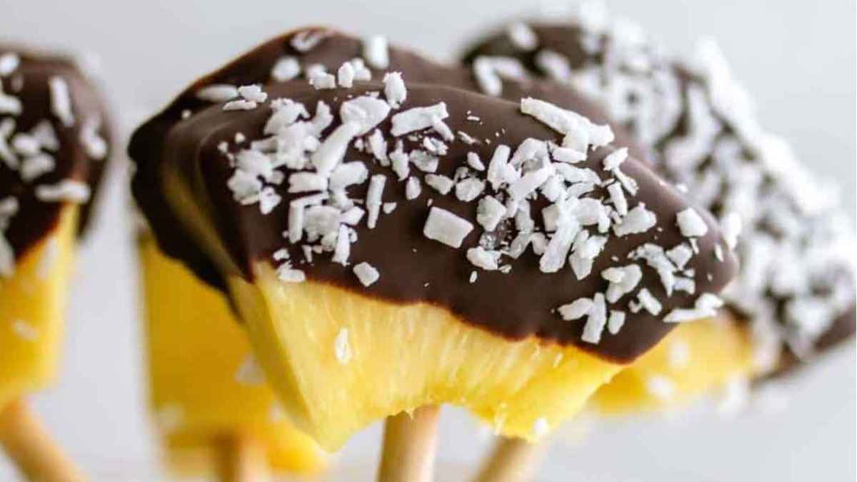 Chocolate Covered Pineapple.