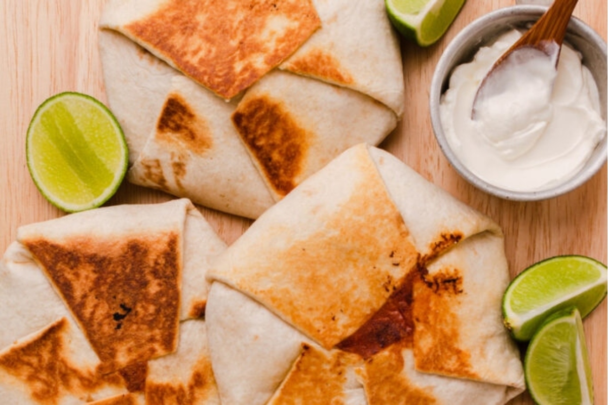 Copycat Taco Bell Crunchwrap Supreme.