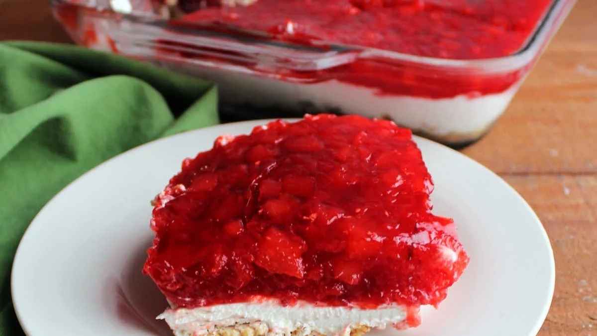 Cranberry Pretzel Salad.