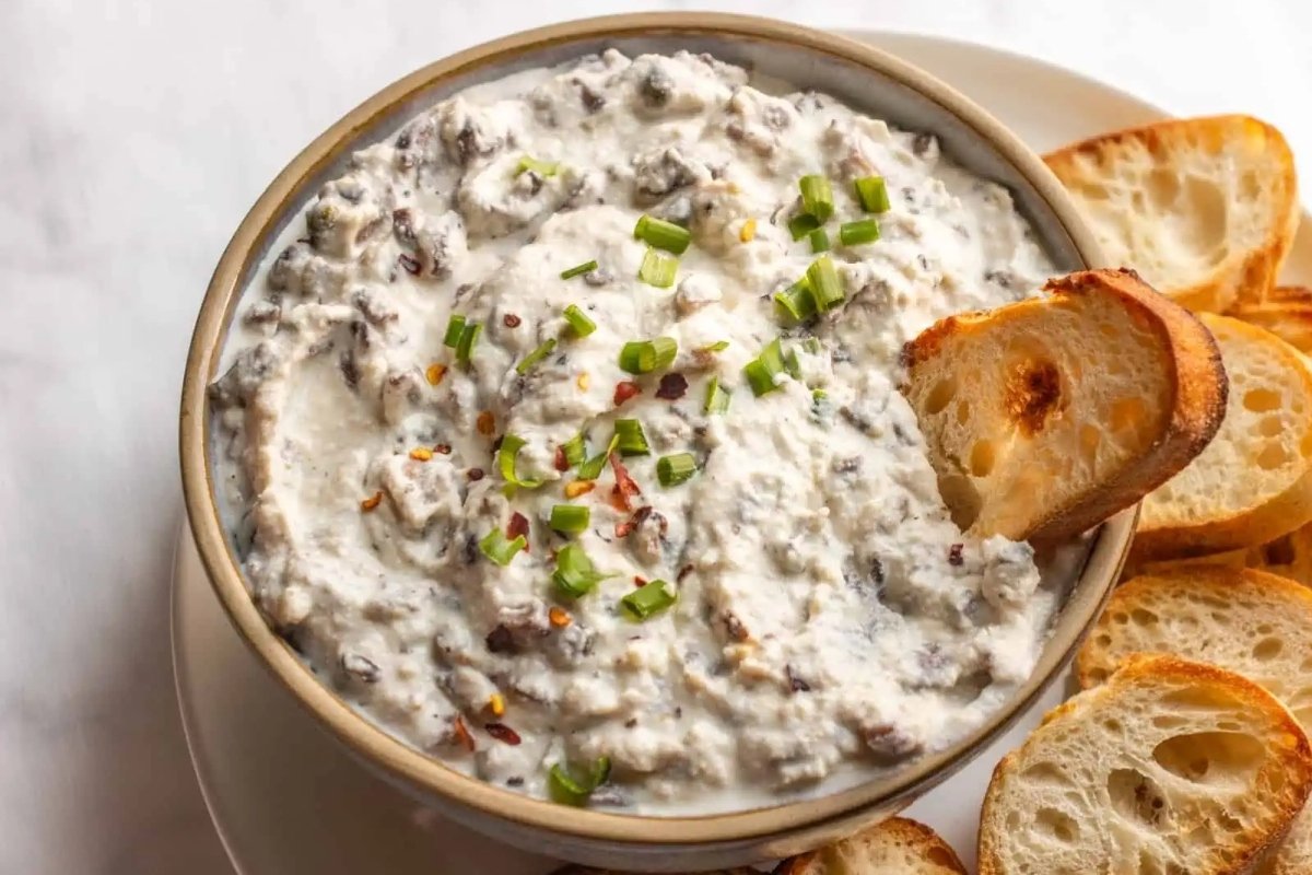 Creamy Mushroom Dip Quick And Easy Recipe
