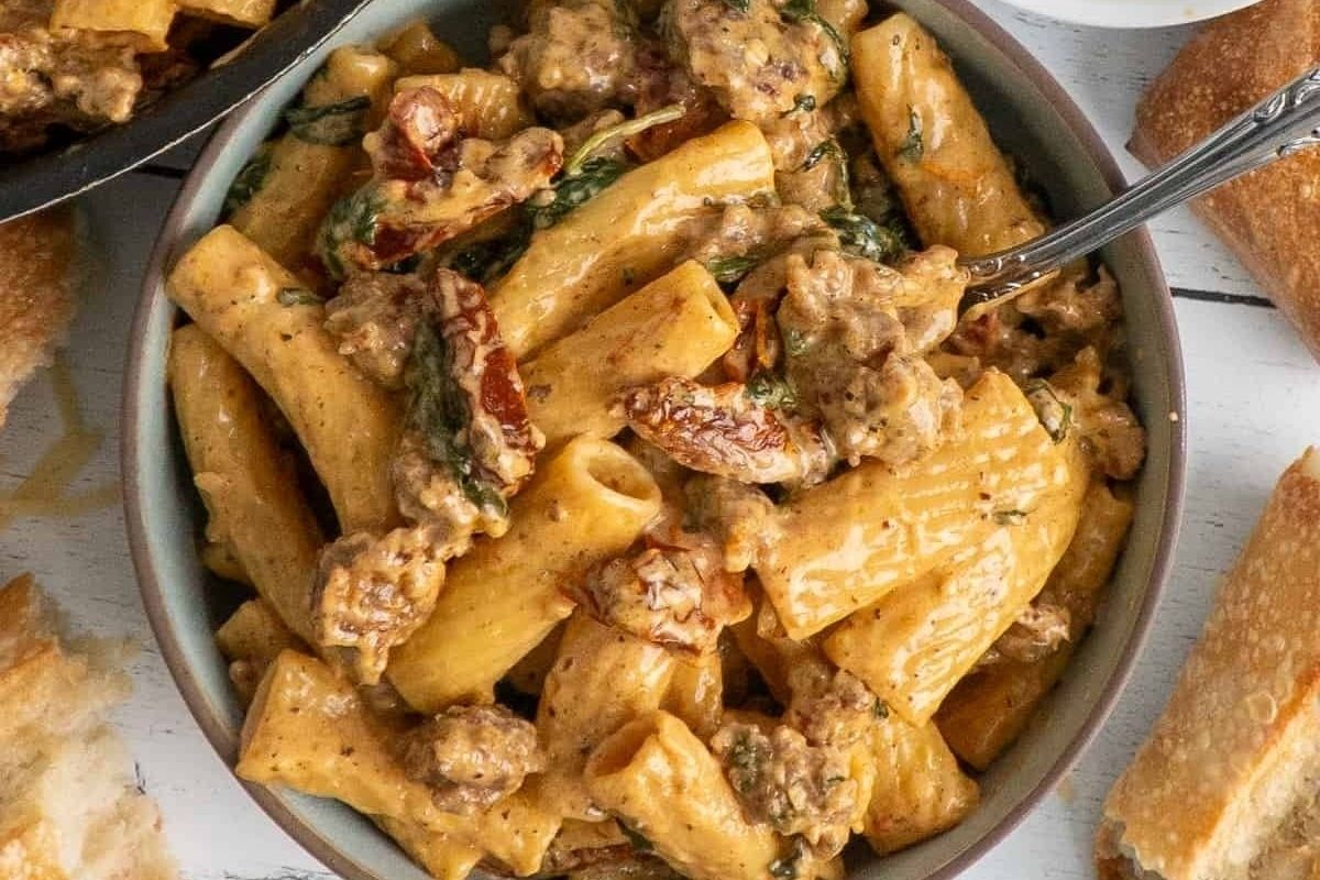 Creamy Tuscan Sausage Pasta