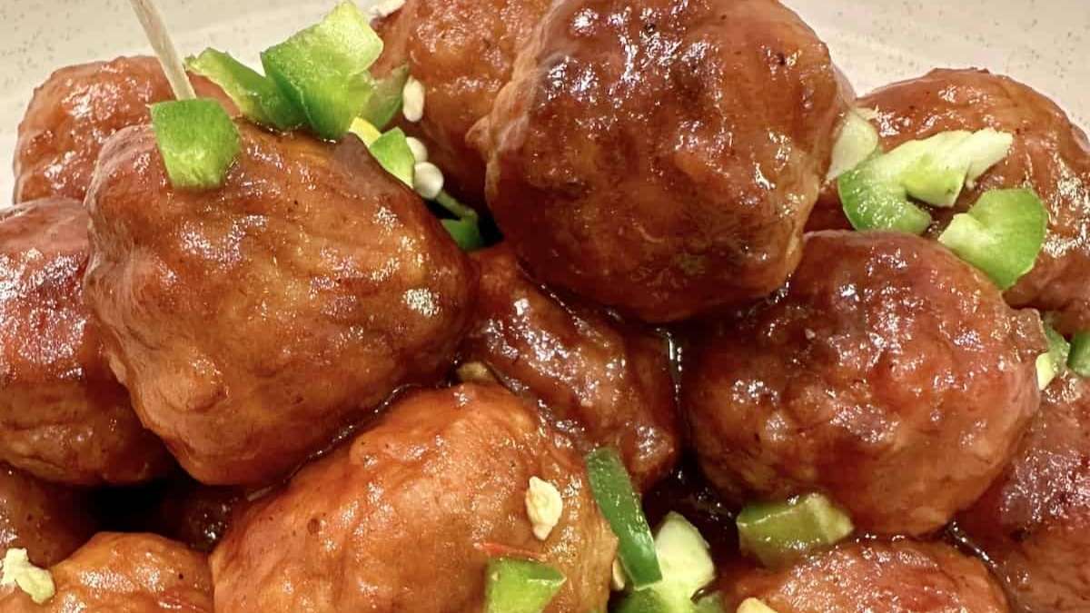 Crinkled Cookbook Cranberry Jalapeno Meatballs
