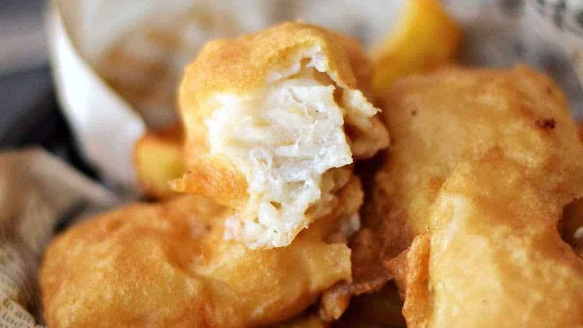 Crispy Beer Battered Fish.