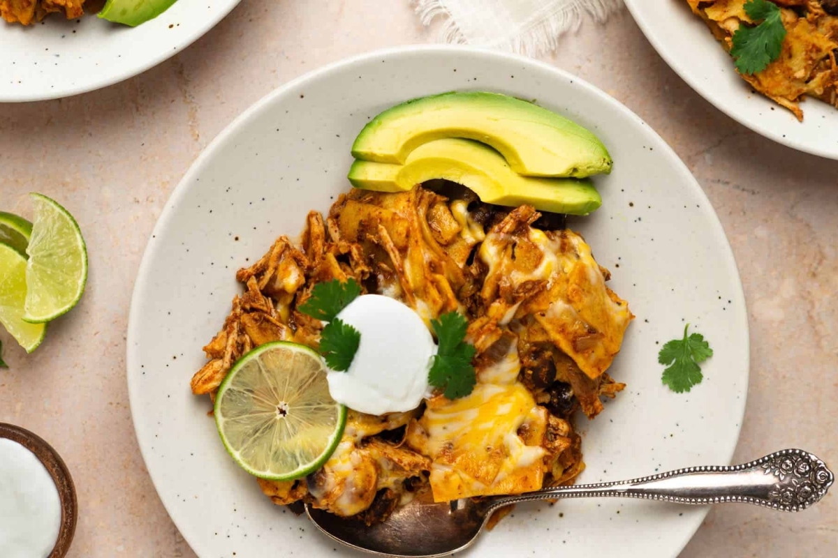 Crockpot Chicken Enchilada.