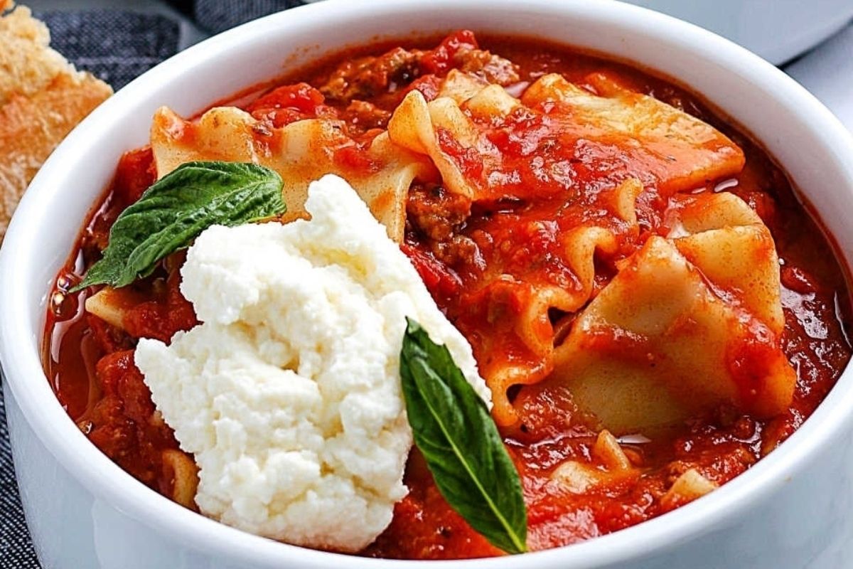 Crockpot Lasagna Soup