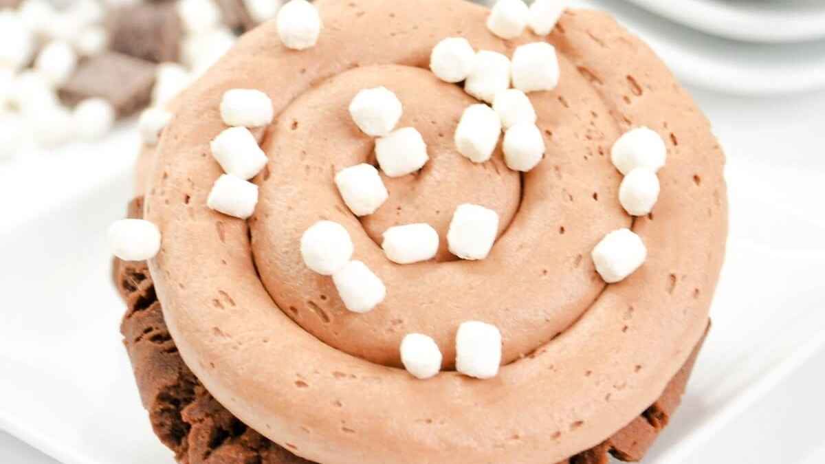 Copycat Crumbl Frozen Hot Chocolate Cookies.