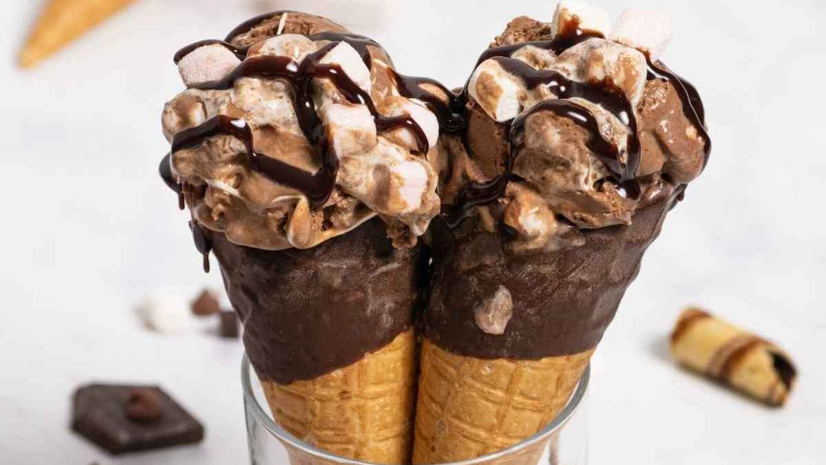 Decadent Chocolate Marshmallow Ice Cream Recipe.