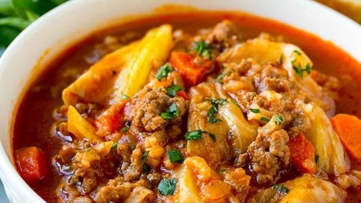 Dinner at the Zoo Cabbage Roll Soup
