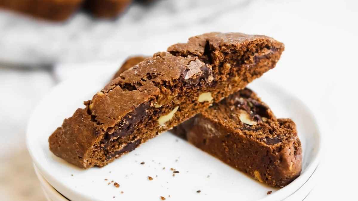Double Chocolate Chip and Coffee Biscotti.