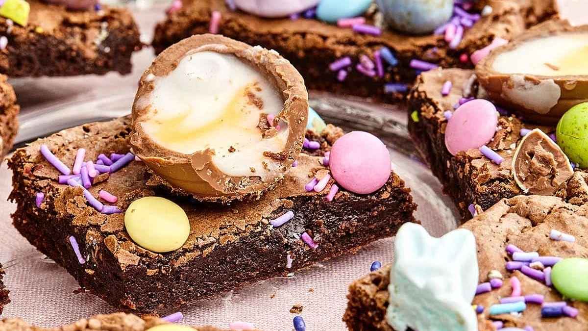 Easter Brownies. 