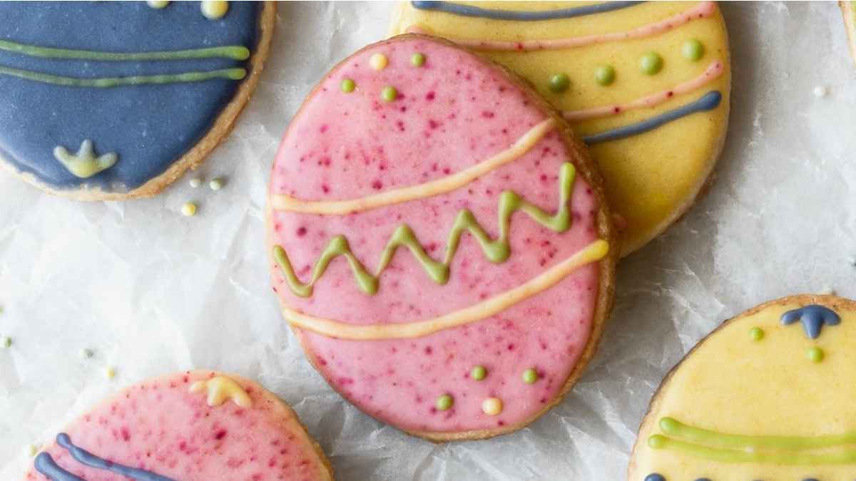 Easter Egg Sugar Cookies (Vegan & Gf).