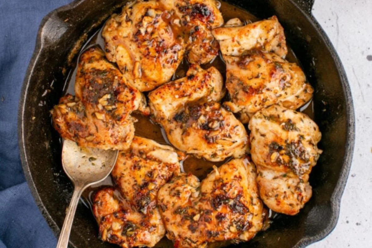 Easy Apple Cider Chicken Recipe.