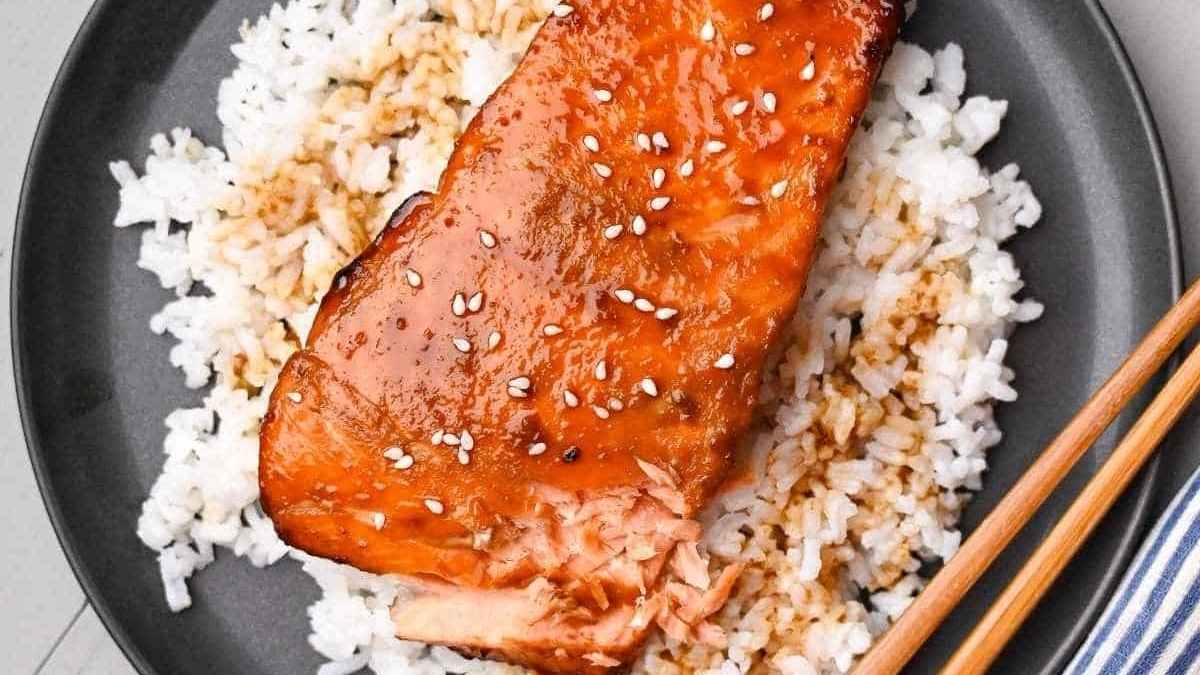 Easy Air Fryer Teriyaki Salmon.