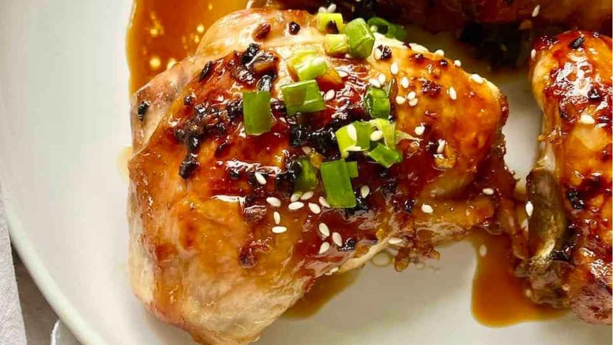 Easy Baked Teriyaki Chicken Thighs.