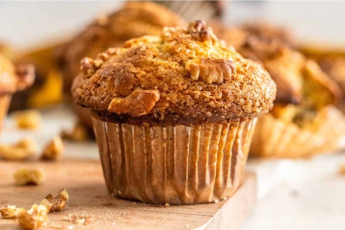 Easy Brown Butter Banana Nut Muffins